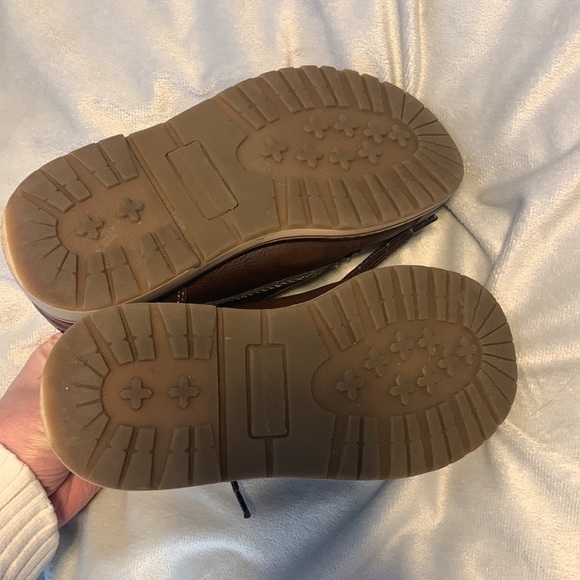 Eddie Bauer Chase moc toe lace up boots classic chocolate brown faux leather 12 - Picture 8 of 8